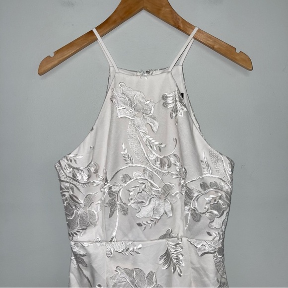 Lulus Dress Women's Size Medium White Floral Embroidered Lace Mini In The Moment - Picture 3 of 12